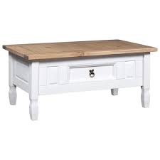 Robas lund lowboard fernsehttisch tv schrank opus kiefer massivholz weiss 121 x 56 x 54 cm fw608t20. Vidaxl Couchtisch Mexiko Stil Kiefer Weiss Kaufland De