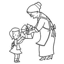 Online coloring > grandparents day > grandma 1. Top 10 Free Printable Grandma Coloring Pages Online