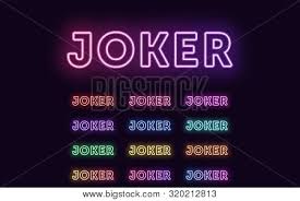 Joi, 15 aprilie, au loc noi trageri loto 6/49, noroc, joker, noroc plus, loto 5/40 și super noroc, după ce la tragerile loto de duminică, 11 aprilie, loteria română a acordat peste 38.000 de câștiguri în valoare totală de peste 2,31 milioane lei. Neon Text Joker Vector Photo Free Trial Bigstock