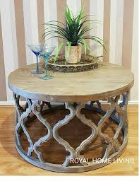 29 1/2 w x 13 1/4 h style#: Buy Coffee Table Round Wooden Moroccan Design Melbourne Royal Home Living