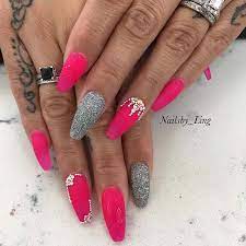 Pink and black coffin nails. 21 Ridiculously Pretty Ways To Wear Pink Nails Page 2 Of 2 Stayglam