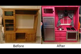 Old Tv Cabinet Turned In To Upcycled Chic Kitchen For My Little Ellie Childrens Kitchens Play Kitchen Chic Kitchen