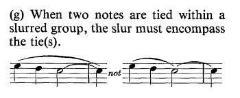 Slurs are notated on two or more notes, usually of different pitch, to make them legato, or to show phrase markings or bowings. Entering Slurs In Finale Making The Most Of Notation Software