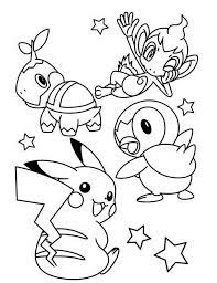 Visit our page for more coloring! Kleurplaat Chimchar Turtwig Piplup Pikachu Pokemon Coloring Page Pikachu Coloring Page Pokemon Coloring Pokemon Coloring Sheets
