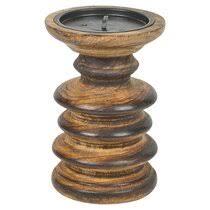Tall wooden candle holder feel free to elevate your interior design with this tall candle holder. Wood Candle Holders You Ll Love Wayfair Co Uk