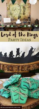 The Lord Of The Rings Theme Birthday Party Ideas Decorations Hobbit Party Lord Of The Rings Party Themes