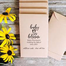 Baby Shower Favor Baby In Bloom Seed Packets