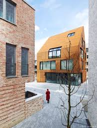 Bindeglied Aus Cortenstahl Wohnquartier Alte Feuerwache Haus Architektur Stahlhaus Moderne Hausarchitektur