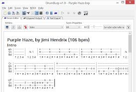 Drumburp A Simple Free Drum Tab Editor