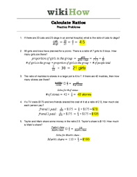 Proportions notes hw key answer. How To Calculate Ratios 9 Steps With Pictures Wikihow