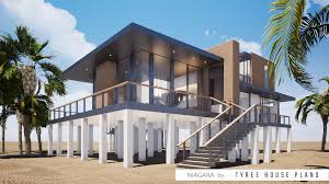 With 3 bedroom(s) and 2 bath(s). Modern 4 Bedroom Beach House Plan Tyree House Plans Modern Beach House Beach House Plan Bedroom Beach House