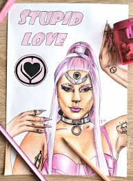Lady gaga chromatica logo sticker. Print Of Lady Gaga Stupid Love Drawing Lg6 Chromatica In 2021 Stupid Love Lady Gaga Love Drawings