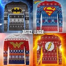 Official Justice League Knitted Christmas Sweaters From Merchoid Christmas Sweaters Christmas Knitting Knitwear Women