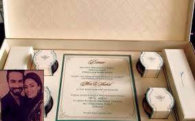 14 Unique And Gorgeous Celebrity Wedding Invites For The Couples Who Want To Be A Little Hatke Wedding Celebration Invitation Wedding Invitation Cards Wedding Invitations