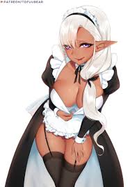 Dark Elf maid by tofuubear - Hentai Foundry
