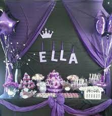 Royal Purple Princess But With A Hint A Pink Here And There Kellie Mose Purple Princess Baby Shower Theme Baby Shower Princess Baby Shower Princess Theme