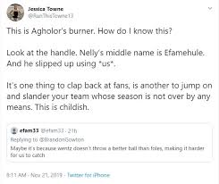 She is predicting an eagles win and big day for agholor after giving him a motivational speech. Burner Account Investigation Nelson Agholor Or A Troll Crossing Broad