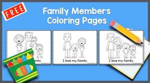 This collection includes mandalas, florals, and more. Free Family Members Coloring Pages The Teaching Aunt
