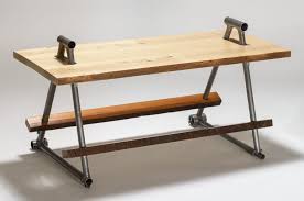 Coffee Table From Salvaged Bike Frames Reclaimed White And Yellow Pine