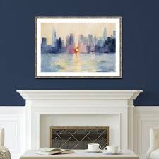Maybe you would like to learn more about one of these? Manhattanhenge Abstract New York Skyline Painting Canvas Wall Art Framed Prints Beverly Brown Artist Blue Wall Art Navy Blue Wall Art Large Framed Wall Art