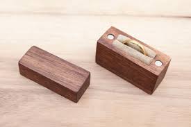 Ring Box Made From Black Walnut Wood Engagement Ring Box Etsy Wood Ring Box Engagement Wood Ring Box Black Walnut Wood
