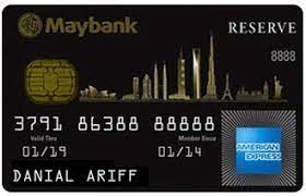 Maybank, malaysia's largest bank by assets, deposits, loans. American Express Reserve Maybank Malaysia Decor Ideen