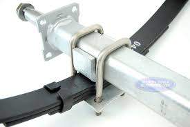 Boat trailer axle kit with brakes. Galvanized Boat Trailer Axle 3500 V Bend With Brake Flange 8