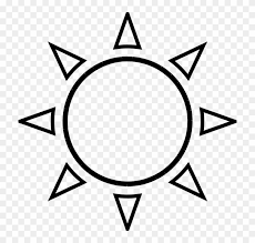 Summer clipart black and white. Clear Sky Sun Sunny Weather Summer Heat Sun Clipart Black And White Free Transparent Png Clipart Images Download