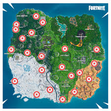 Players who own the premium battle pass of season x one of the challenges asks players to spray a fountain, a junkyard crane, and a vending machine. Fortnite Search A Chest Vending Machine Campfire Week 7 Gamewith