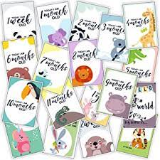 Get it tomorrow, jun 5. Wobbox Baby Monthly Milestone Cards Record 0 12 Months Growth Milestones Cards Baby Shower Gift Scrapbook Photo Keepsake Monthly Age Markers Card 13 Pcs Amazon In Baby Products