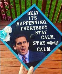 Das Amt Michael Scott Grad Cap Cap Quote Abschlusstag College Graduation Cap Decoration Graduation Cap Decoration Funny Graduation Caps