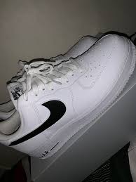Black Nike Air Forces With White Tick Men S Nike Air Force 1 Low Casual Shoes White With Black Check Fashion Clothing Shoes Accessories Mensshoes Athleticshoes Mens Nike Air Nike Air Nike