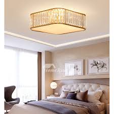 Pendant light wood lamp shade lighting ceiling fixture modern hanging industrial. Square Ceiling Light Fixture Flush Mount Crystal Contemporary Drop Install Bedroom New Led Kitchen