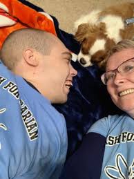 This is Noah and his mom, Licia. She contacted me about sending a donation  and doing the 5K virtually because they are not in Michigan. They do these  in honor of Noah,