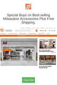Special Buys On Best Selling Milwaukee Accessories Plus Free Shipping In 2020 Home Depot Coupons Home Depot Home Depot Sales