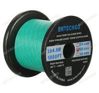 BNTECHGO 26 Gauge Silicone Wire Spool, Green, 1000 feet, Ultra Flexible, High Temp 200°C, 600V, 26 AWG Silicone Rubber Wire with 30 Strands of Tinned ...