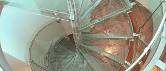 A helical stair also called a curved staircase, does not have a central column. Glass Treads Spiral Staircases Enzie