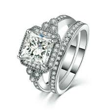 Maybe you would like to learn more about one of these? Ring 2 In 1 Square Gold Plated White Cobblestone Cz Clear Wedding T54 0 21 32in Ebay