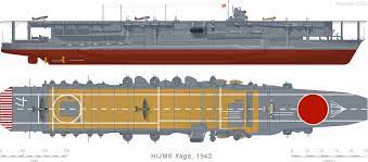 Kaga Aircraft Carrier Navy Ships Imperial Japanese Navy Aircraft Carrier