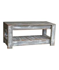 Weston home factory rectangle wood coffee table. Doug Cristy Designs Weathered Wood Coffee Table Best Price And Reviews Zulily