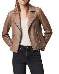 Allsaints Dalby Leather Biker Jacket Women Bloomingdale S Womens Biker Jacket Celebrities Leather Jacket Jackets