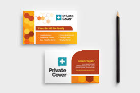 The minimal creative id card design boasts a minimalist yet creative take on id card design. Health Insurance Business Card Template In Psd Ai Vector Brandpacks