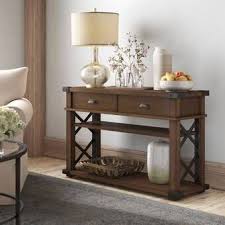 Charlton Home Seapine 50 Console Table Wayfair In 2020 Wood Console Table Console Table Wood Console