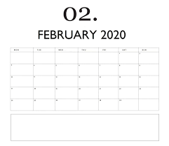 Wall Calendar February 2020 In 2020 Calendar Template Wall Calendar Printable Calendar Template