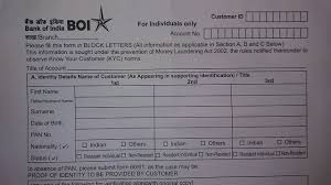 Kyc form for cha i wish to change my address/contact detail as below. How To Fill Bank Of India Kyc Form Youtube