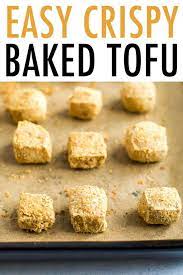 Easy Crispy Baked Tofu Eating Bird Food Recipe Baked Tofu Recipes Food