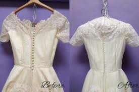 A Bride Wears A Sixty Year Old Wedding Dress Old Wedding Dresses Sewing Wedding Dress Wedding Dress Restoration
