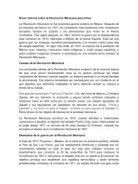 Acá te dejamos en síntesis qué ocurrió en la revolución mexicana para niños. Breve Historia Sobre La Revolucion Mexicana Para Ninos Revolucion Mejicana Mexico