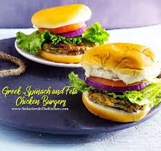 Ingredients · 1 large egg · 1 lb lean ground beef or ground turkey · 1/2 cup thinly sliced baby spinach · 1/3 cup chopped sundried tomatoes, packed . Greek Spinach And Feta Chicken Burgers Healthy And Very Tasty