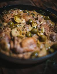 Poulet Cremeux Aux Olives Et Aux Artichauts Une Poele Le Coup De Grace Recipe Healthy Recipes Food Zucchini Chips